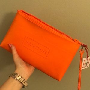 Hunter x Target large cosmetic wristlet - orange